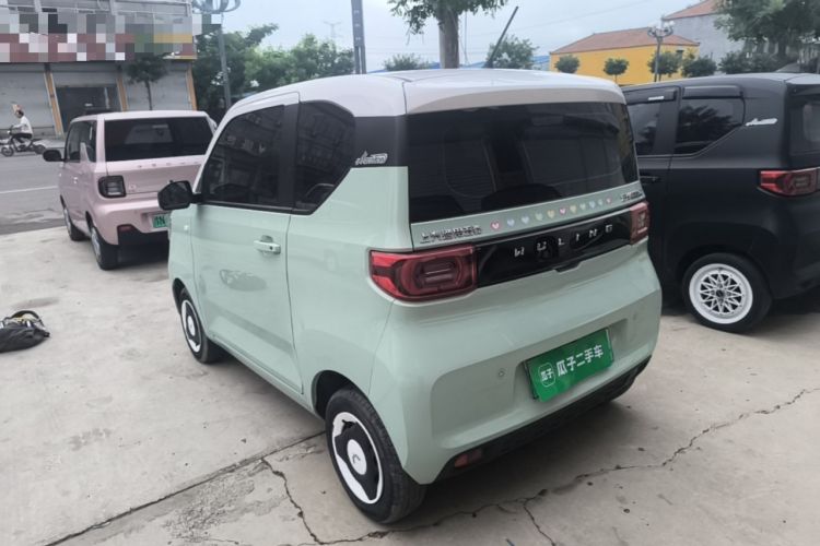 Used Wuling Hongguang MINIEV 2021 Macaron Fashion Model Lithium Iron Phosphate Rear Left 45 Deg