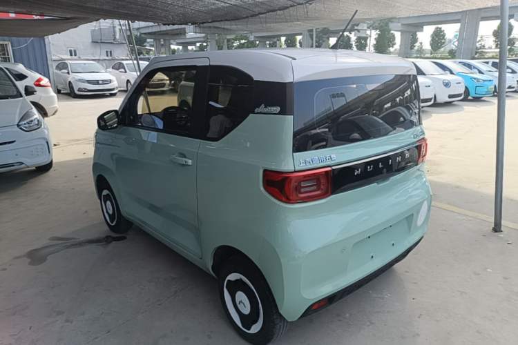 Used Wuling Hongguang MINIEV 2021 Macaron Fashion Model Lithium Iron Phosphate Rear Left 45 Deg