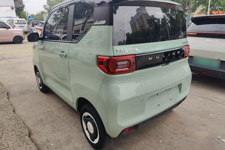 Used Wuling Hongguang MINIEV 2021 Macaron Sandwich Model 170 km Lithium Iron Phosphate Rear Left 45 Deg