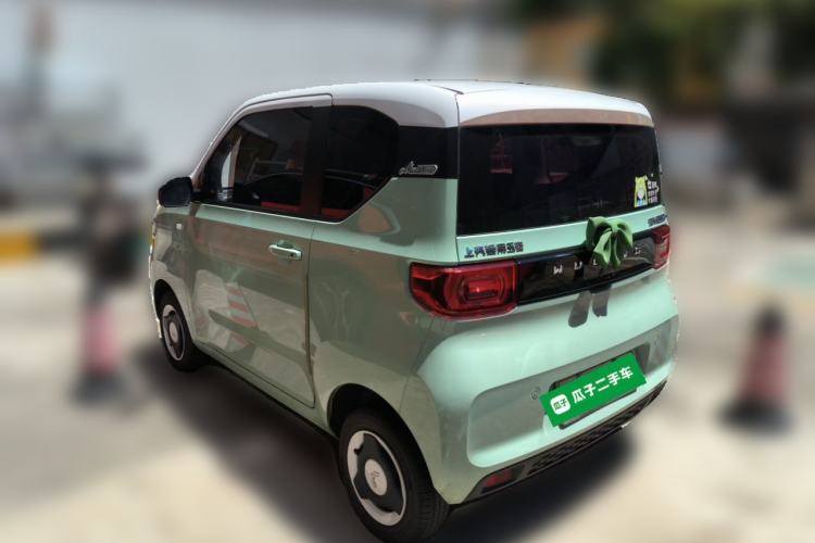 Used Wuling Hongguang MINIEV 2021 Macaron Fashion Model Lithium Iron Phosphate Rear Left 45 Deg