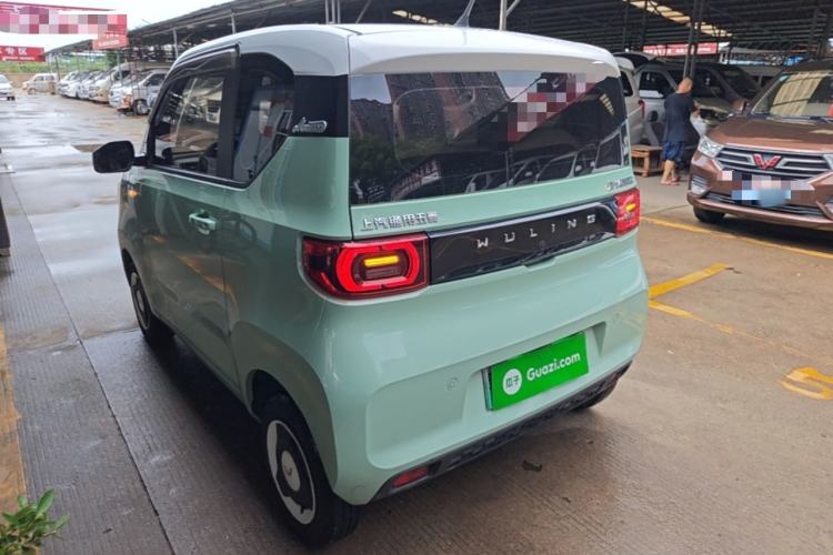 Used Wuling Hongguang MINIEV 2021 Macaron Fashion Model Lithium Iron Phosphate Rear Left 45 Deg