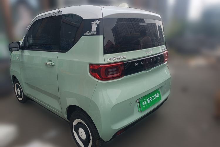 Used Wuling Hongguang MINIEV 2021 Macaron Fashion Model Lithium Iron Phosphate Rear Left 45 Deg