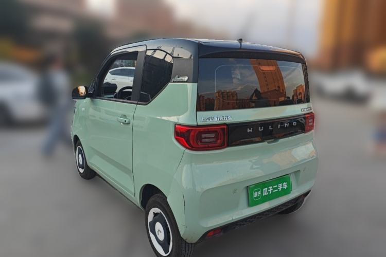 Used Wuling Hongguang MINIEV 2021 Macaron Fashion Model Lithium Iron Phosphate Rear Left 45 Deg