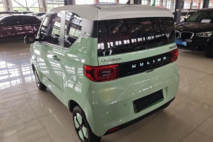 Used Wuling Hongguang MINIEV 2021 Macaron Fashion Model Lithium Iron Phosphate Rear Left 45 Deg