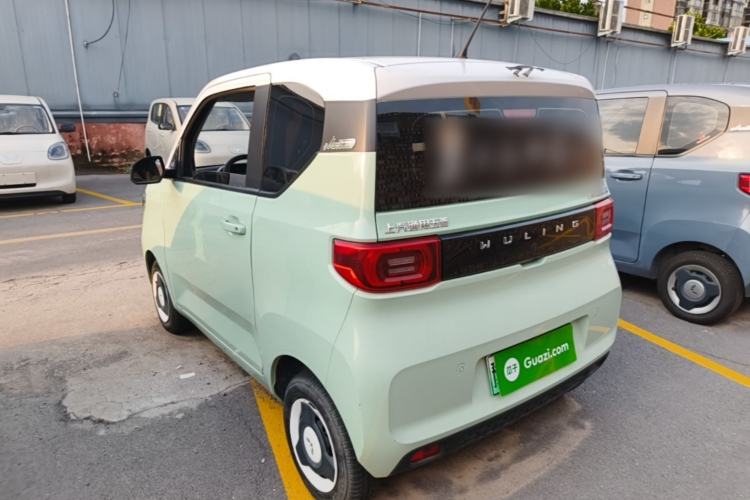 Used Wuling Hongguang MINIEV 2021 Macaron Fashion Model Lithium Iron Phosphate Rear Left 45 Deg