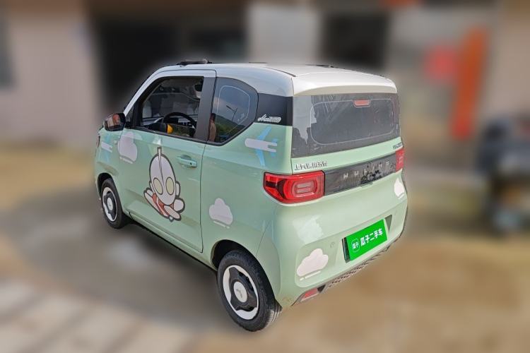 Used Wuling Hongguang MINIEV 2021 Macaron Sandwich Model 170 km Lithium Ternary Rear Left 45 Deg