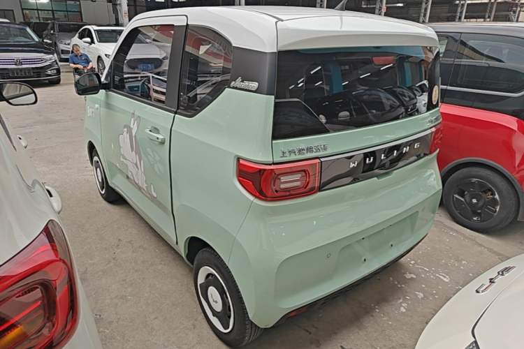 Used Wuling Hongguang MINIEV 2021 Macaron Premium Model – Lithium Iron Phosphate Rear Left 45 Deg