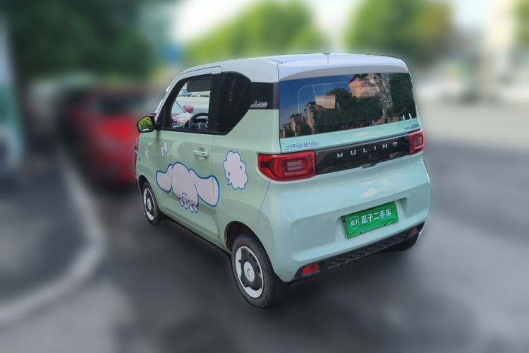 Used Wuling Hongguang MINIEV 2021 Macaron Fashion Model Lithium Iron Phosphate Rear Left 45 Deg