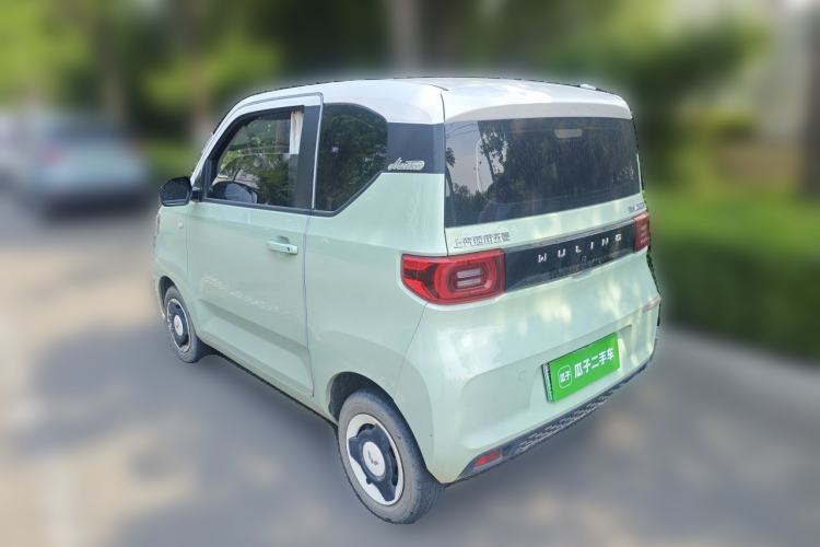 Used Wuling Hongguang MINIEV 2021 Macaron Fashion Model Lithium Iron Phosphate Rear Left 45 Deg