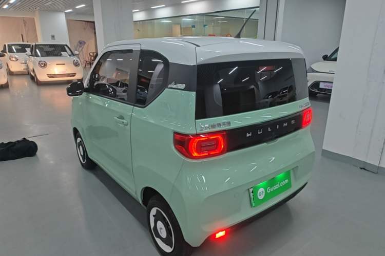Used Wuling Hongguang MINIEV 2021 Macaron Premium Model – Lithium Iron Phosphate Rear Left 45 Deg