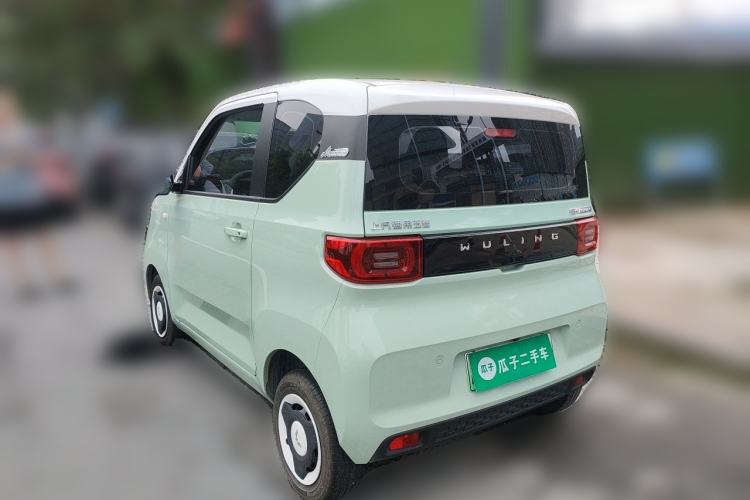 Used Wuling Hongguang MINIEV 2021 Macaron Fashion Model Lithium Iron Phosphate Rear Left 45 Deg