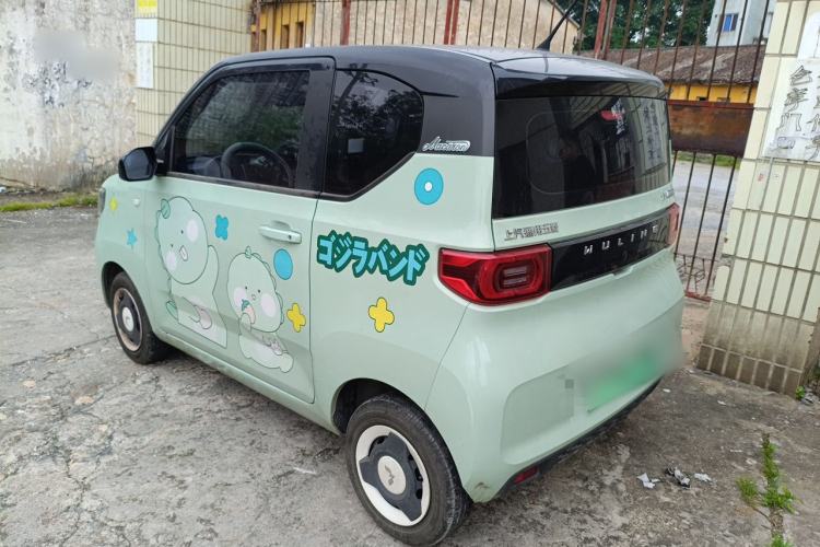 Used Wuling Hongguang MINIEV 2021 Macaron Fashion Edition Lithium-Ion Battery Rear Left 45 Deg