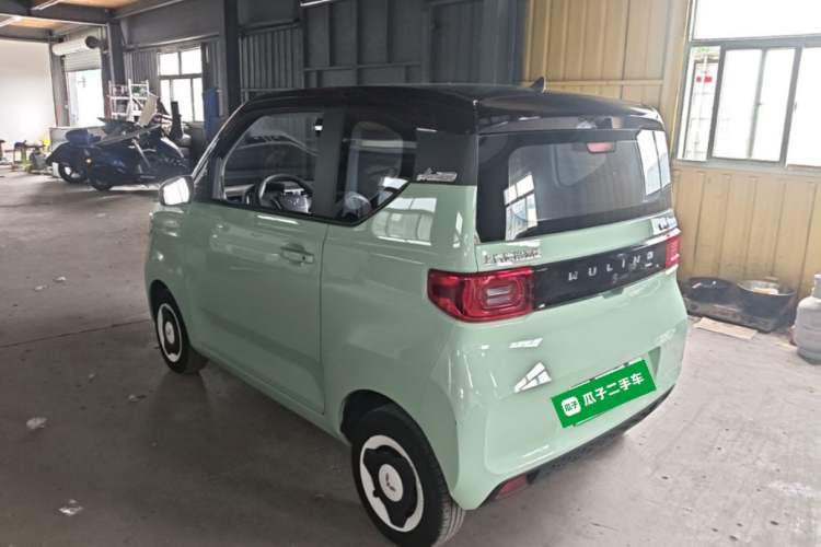 Used Wuling Hongguang MINIEV 2021 Macaron Fashion Model Lithium Iron Phosphate Rear Left 45 Deg