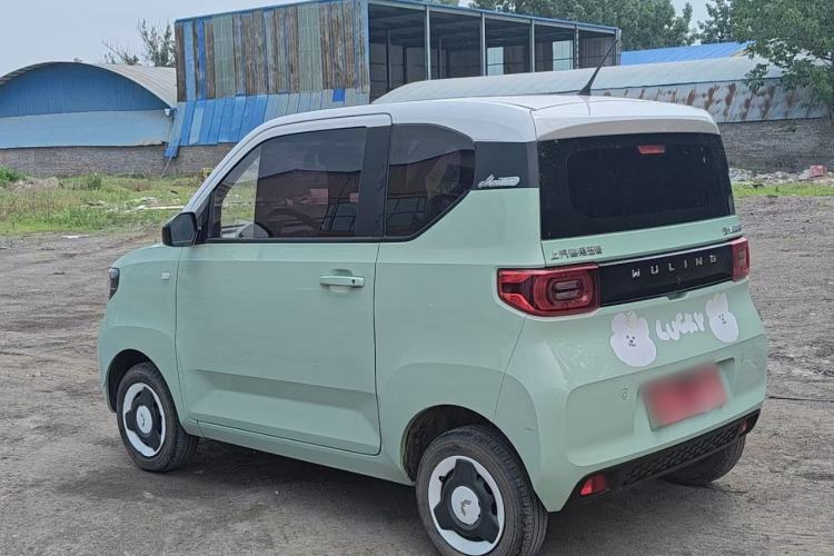 Used Wuling Hongguang MINIEV 2021 Macaron Fashion Model Lithium Iron Phosphate Rear Left 45 Deg