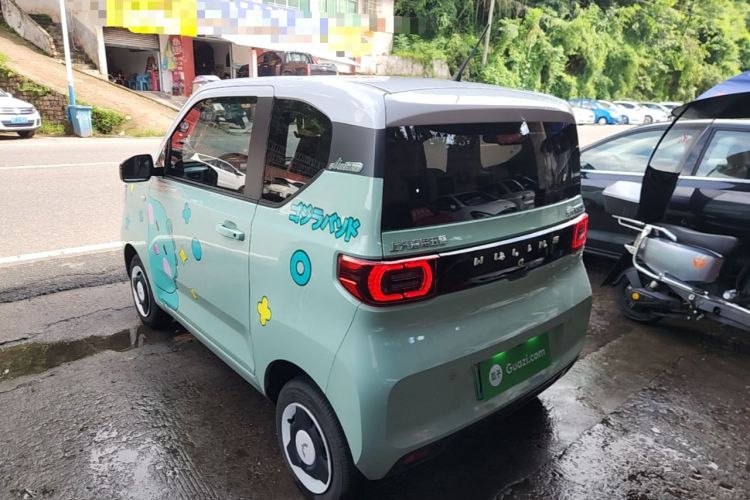 Used Wuling Hongguang MINIEV 2021 Macaron Fashion Model Lithium Iron Phosphate Rear Left 45 Deg