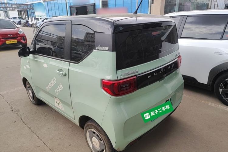 Used Wuling Hongguang MINIEV 2021 Macaron Fashion Model Lithium Iron Phosphate Rear Left 45 Deg