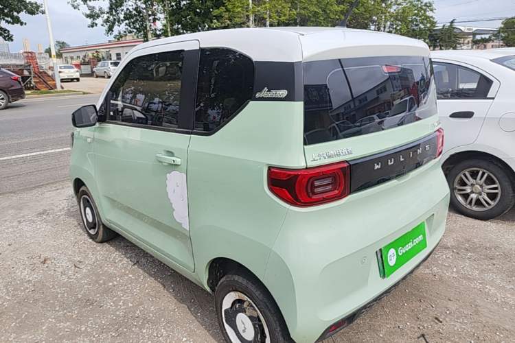 Used Wuling Hongguang MINIEV 2021 Macaron Fashion Model Lithium Iron Phosphate Rear Left 45 Deg