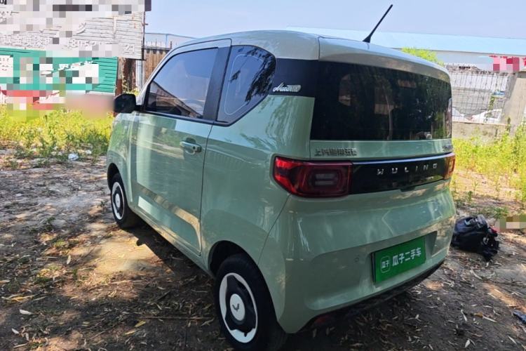 Used Wuling Hongguang MINIEV 2021 Macaron Fashion Model Lithium Iron Phosphate Rear Left 45 Deg