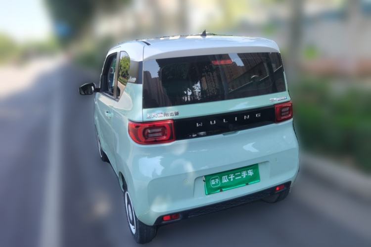 Used Wuling Hongguang MINIEV 2021 Macaron Fashion Model Lithium Iron Phosphate Rear Left 45 Deg