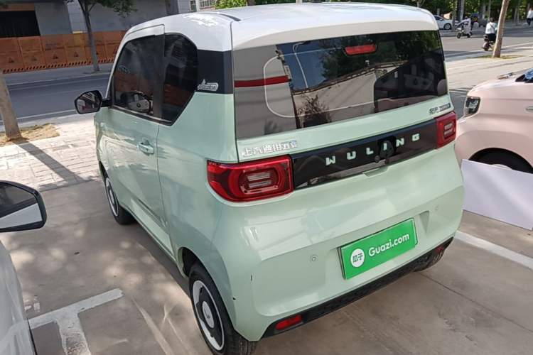 Used Wuling Hongguang MINIEV 2021 Macaron Fashion Model Lithium Iron Phosphate Rear Left 45 Deg