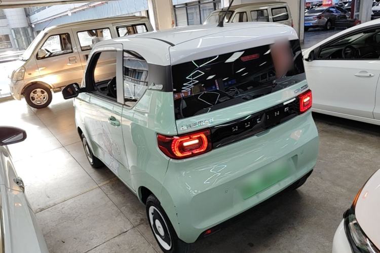Used Wuling Hongguang MINIEV 2021 Macaron Fashion Model Lithium Iron Phosphate Rear Left 45 Deg