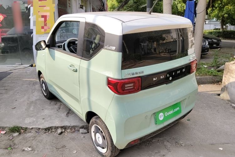 Used Wuling Hongguang MINIEV 2021 Macaron Fashion Model Lithium Iron Phosphate Rear Left 45 Deg