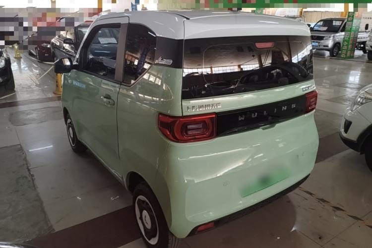 Used Wuling Hongguang MINIEV 2021 Macaron Fashion Model Lithium Iron Phosphate Rear Left 45 Deg