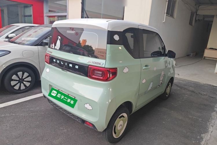 Used Wuling Hongguang MINIEV 2021 Macaron Fashion Model Lithium Iron Phosphate Rear Right 45 Deg