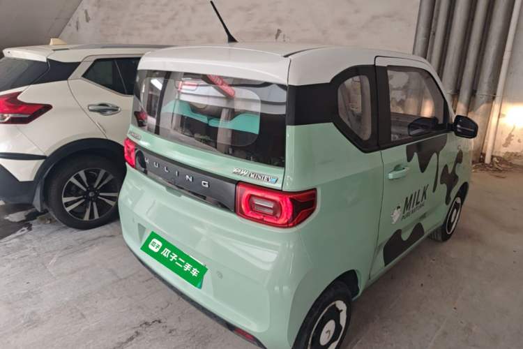 Used Wuling Hongguang MINIEV 2021 Macaron Premium Model – Lithium Iron Phosphate Rear Right 45 Deg