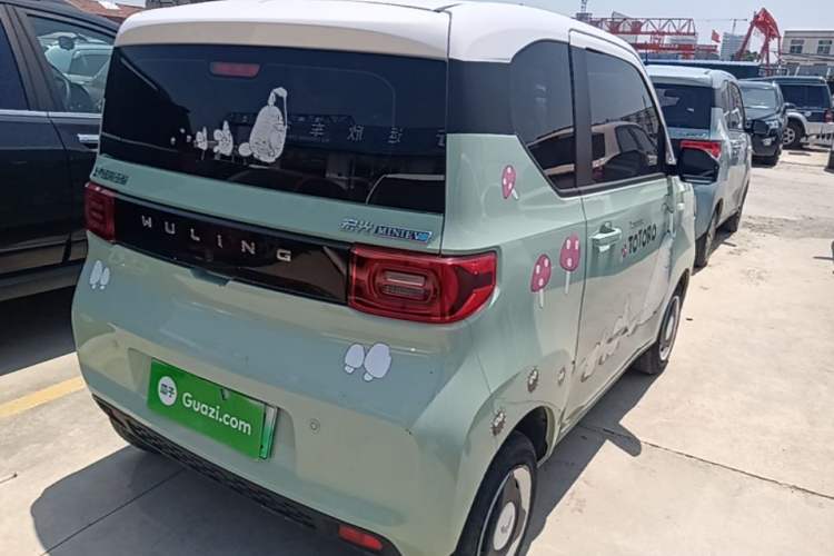 Used Wuling Hongguang MINIEV 2021 Macaron Fashion Model Lithium Iron Phosphate Rear Right 45 Deg