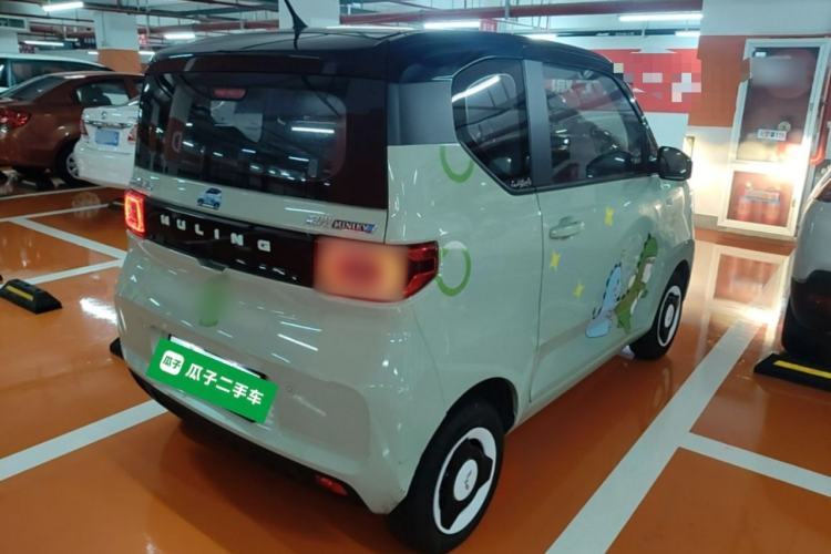 Used Wuling Hongguang MINIEV 2021 Macaron Sandwich Model 170 km Lithium Iron Phosphate Rear Right 45 Deg