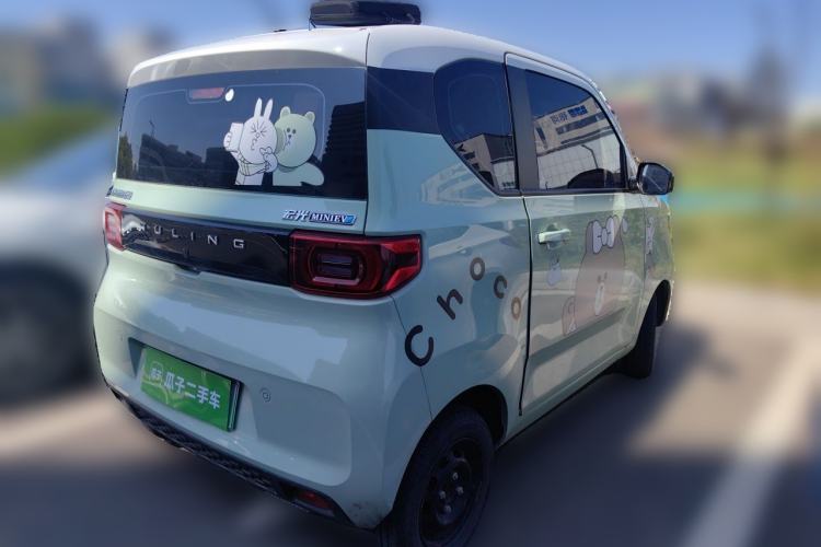 Used Wuling Hongguang MINIEV 2021 Macaron Fashion Edition Lithium-Ion Battery Rear Right 45 Deg