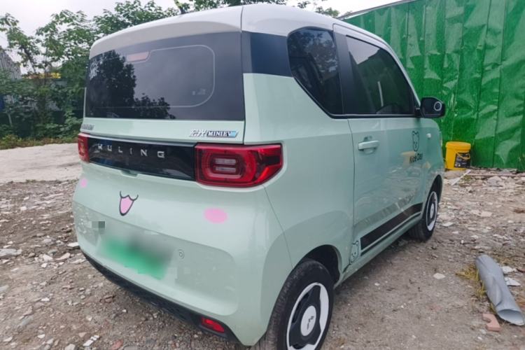 Used Wuling Hongguang MINIEV 2021 Macaron Fashion Model Lithium Iron Phosphate Rear Right 45 Deg