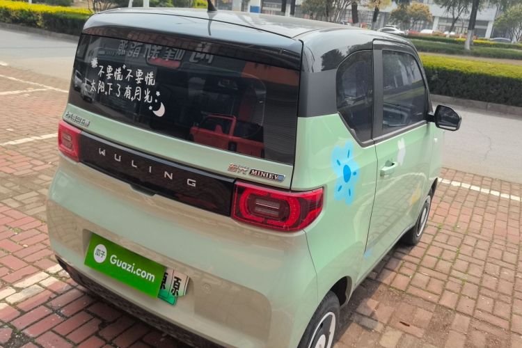 Used Wuling Hongguang MINIEV 2021 Macaron Fashion Model Lithium Iron Phosphate Rear Right 45 Deg
