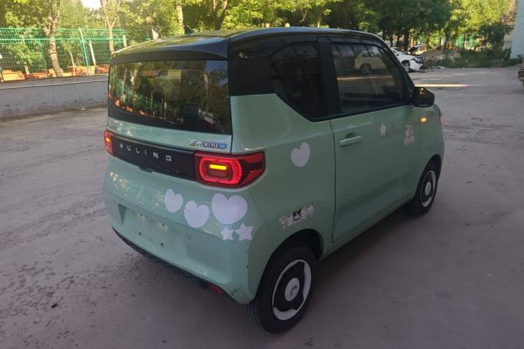 Used Wuling Hongguang MINIEV 2021 Macaron Fashion Model Lithium Iron Phosphate Rear Right 45 Deg