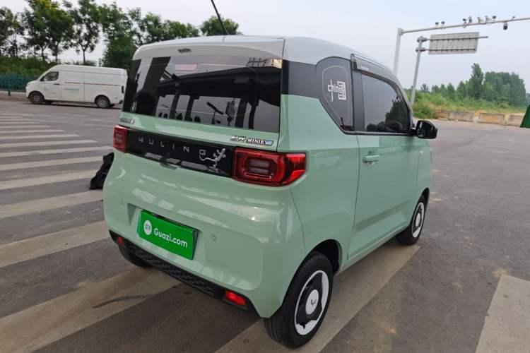 Used Wuling Hongguang MINIEV 2021 Macaron Fashion Model Lithium Iron Phosphate Rear Right 45 Deg