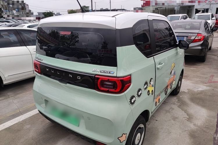 Used Wuling Hongguang MINIEV 2021 Macaron Sandwich Model 120 km Lithium Iron Phosphate Rear Right 45 Deg