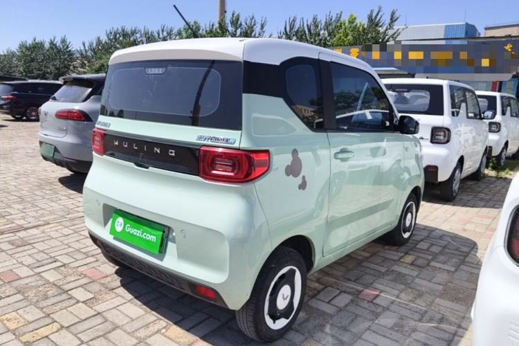 Used Wuling Hongguang MINIEV 2021 Macaron Sandwich Model 120 km Lithium Iron Phosphate Rear Right 45 Deg