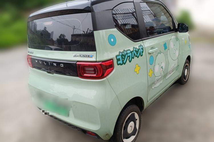 Used Wuling Hongguang MINIEV 2021 Macaron Fashion Edition Lithium-Ion Battery Rear Right 45 Deg