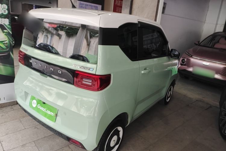 Used Wuling Hongguang MINIEV 2021 Macaron Fashion Model Lithium Iron Phosphate Rear Right 45 Deg
