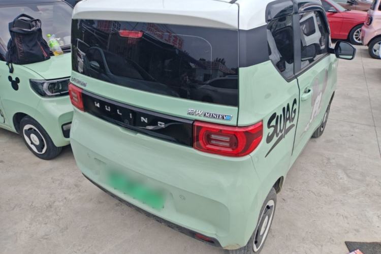 Used Wuling Hongguang MINIEV 2021 Macaron Premium Model – Lithium Iron Phosphate Rear Right 45 Deg