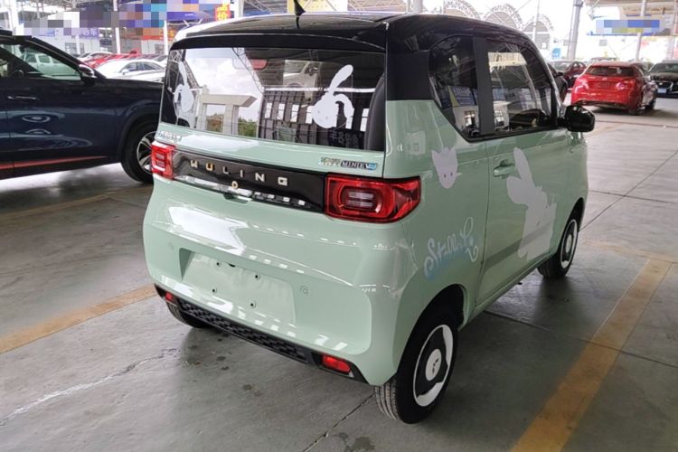 Used Wuling Hongguang MINIEV 2021 Macaron Fashion Model Lithium Iron Phosphate Rear Right 45 Deg