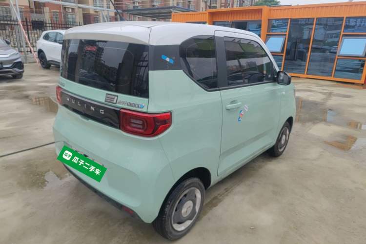 Used Wuling Hongguang MINIEV 2021 Macaron Premium Model – Lithium Iron Phosphate Rear Right 45 Deg