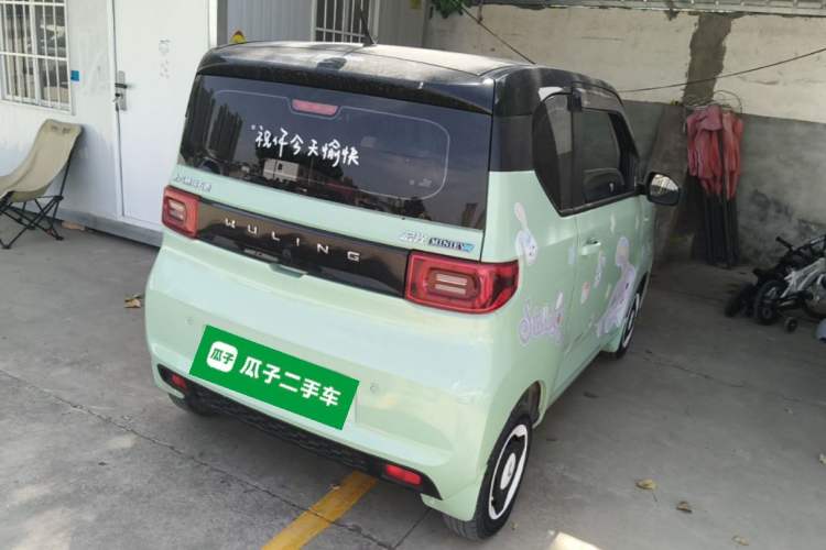 Used Wuling Hongguang MINIEV 2021 Macaron Fashion Edition Lithium-Ion Battery Rear Right 45 Deg