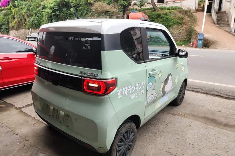 Used Wuling Hongguang MINIEV 2021 Macaron Premium Model – Lithium-NMC Rear Right 45 Deg