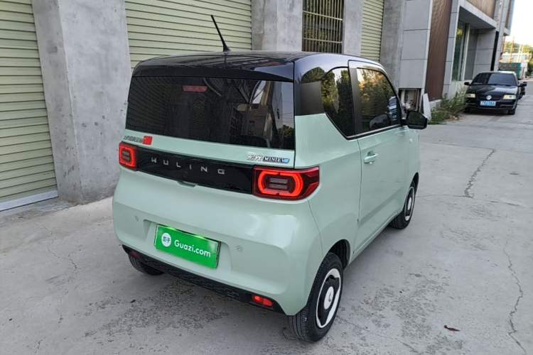 Used Wuling Hongguang MINIEV 2021 Macaron Fashion Model Lithium Iron Phosphate Rear Right 45 Deg
