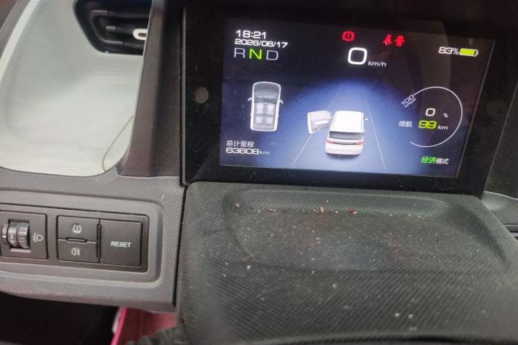 Used Wuling Hongguang MINIEV 2021 Macaron Fashion Edition Lithium-Ion Battery Odometer Close Up