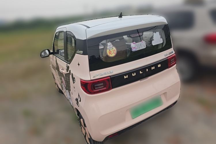 Used Wuling Hongguang MINIEV 2021 Macaron Fashion Model Lithium Iron Phosphate Rear Left 45 Deg
