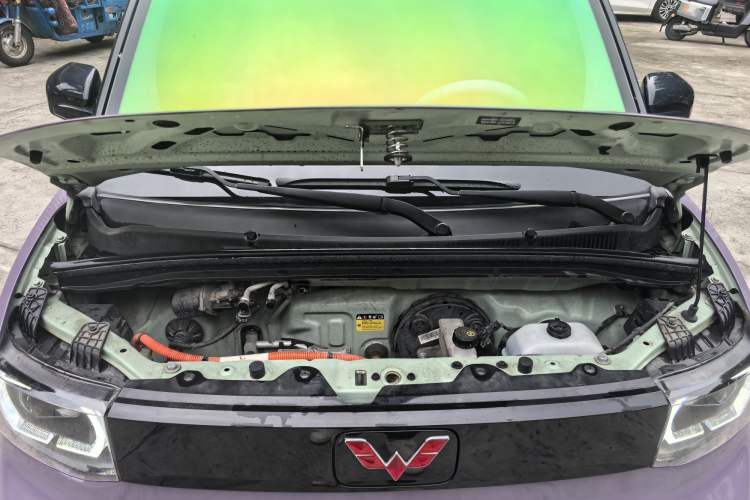 Used Wuling Hongguang MINIEV 2021 Macaron Premium Model – Lithium Iron Phosphate Engine Bay