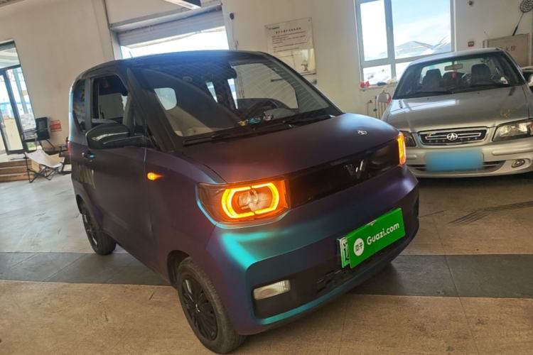Used Wuling Hongguang MINIEV 2021 Macaron Fashion Model Lithium Iron Phosphate Front Right 45 Deg